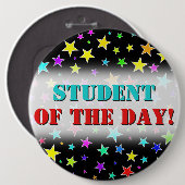 おもしろい、星カラフルパターンのボタン 缶バッジ (正面&裏面)