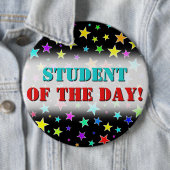 おもしろい、星カラフルパターンのボタン 缶バッジ (インサイチュ)