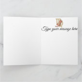 おもしろい《星座》乙女座キャットパーソナライズされた誕生日カード カード (内部)