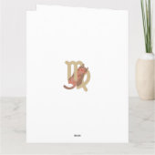 おもしろい《星座》乙女座キャットパーソナライズされた誕生日カード カード (裏面)