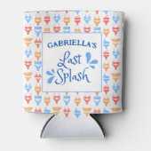 おもしろい「最後のスプラッシュ」テーマパーソナライズされたバチェロレッテ 缶クーラー (正面)
