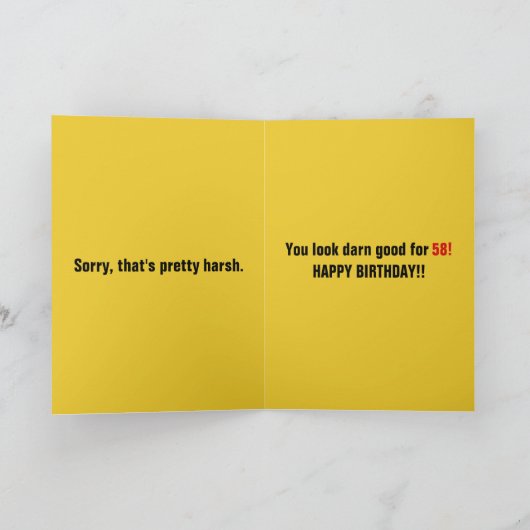 おもしろい「有毒廃棄物」アダルト誕生日 カード (内部)