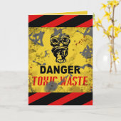 おもしろい「有毒廃棄物」アダルト誕生日 カード (黄色い花)