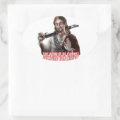 おもしろい 楕円形シール (バッグ)