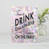 おもしろい&気のあるそぶりをした婚約招待状 招待状 (スタンド正面)