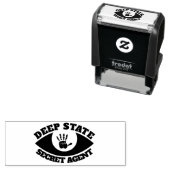 おもしろい「深い州シークレットエージェント」 セルフインキングスタンプ (インサイチュ)