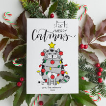 おもしろい 猫の木 ペットラバー メリーキャットマス フラット