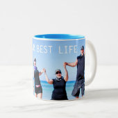 おもしろい「生最高のきる」マグ ツートーンマグカップ (正面右)