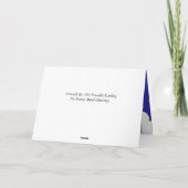 おもしろい、甥の誕生日あいさつ、ブルーギター。 カード (裏面)