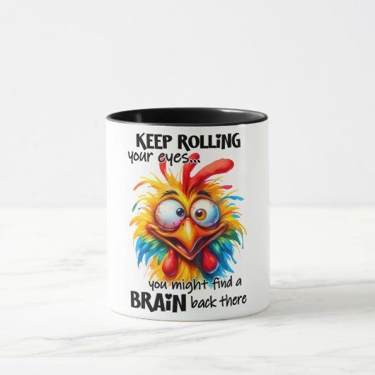 おもしろい/皮肉な動物のことわざ マグカップ (中央)