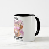 おもしろい/皮肉な動物のことわざ マグカップ (正面右)