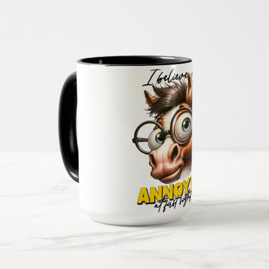 おもしろい/皮肉引用文 マグカップ (正面左)