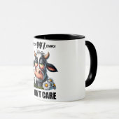 おもしろい/皮肉的な動物ことわざ/牛 マグカップ (正面右)