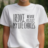 おもしろい，皮肉，減ら,再利用,リサイクル，シャツ トライブレンドＴシャツ