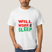 おもしろい!眠るのに役立つ Tシャツ (正面)