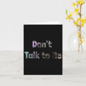 おもしろい 私に話しかけないで S クォート 私に話しかけないで コ カード (黄色い花)