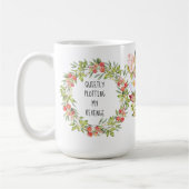 おもしろい |私の復讐または任意の文字を静かにプロット コーヒーマグカップ (左)