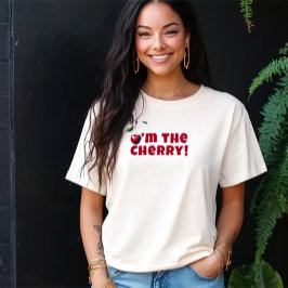 おもしろい 私はチェリーな雰囲気スローガン 母の日 Tシャツ