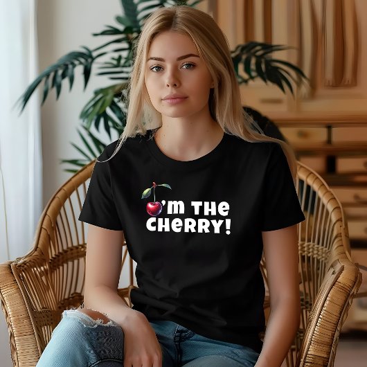 おもしろい、私はチェリーバイブスローガンマザーズデイ Tシャツ