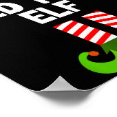 おもしろい 私はメディカルテクノロジーのエルフ クリスマス Xmas 医療関係者 ポスター (角)