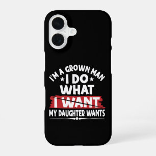 おもしろい 私は大人ですが娘の言いなりです iPhone 16ケース