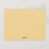 おもしろい「私は野菜だ」感謝祭のカード 招待状 (裏面)