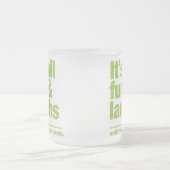 おもしろい&笑いマグ – 選択スタイル&カラー フロストグラスマグカップ (中央)