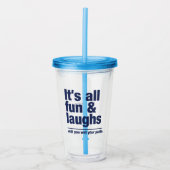 おもしろい&笑い名前をカスタムする アクリルタンブラー (正面)