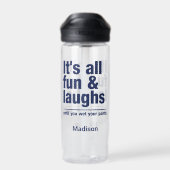 おもしろい&笑い名前をカスタムする ウォーターボトル (背面)