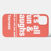 おもしろい&笑い名前をカスタムする&カラーケース Case-Mate iPhoneケース (裏面 (横))