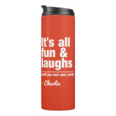 おもしろい&笑い名前をカスタムする&カラータンブラー タンブラー (回転右)