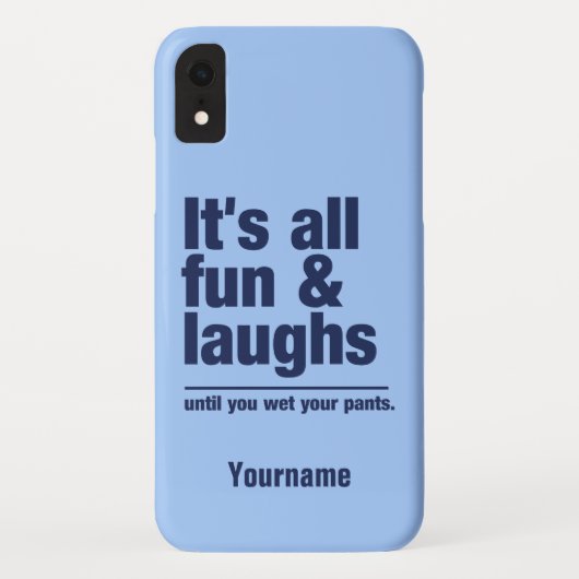 おもしろい&笑い名前をカスタムする&カラーフォンケース Case-Mate iPhoneケース (裏面)