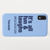 おもしろい&笑い名前をカスタムする&カラーフォンケース Case-Mate iPhoneケース (裏面(横))