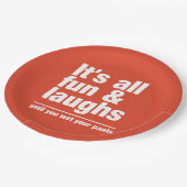 おもしろい&笑カスタムいカラー紙プレート ペーパープレート (アングル)