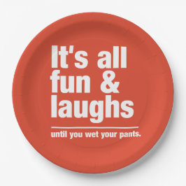 おもしろい&笑カスタムいカラー紙プレート ペーパープレート