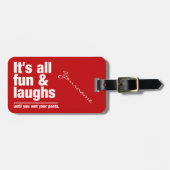 おもしろい&笑カスタムいラゲッジタグ ラゲッジタグ (正面横)