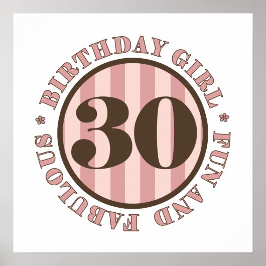 おもしろい&素晴らしい30th誕生日の贈り物 ポスター (正面)
