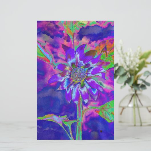 おもしろい |紫 便箋 (スタンド正面)