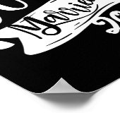 おもしろい 結婚しました 2025 かわいい花嫁と新郎の結婚 ポスター (角)