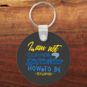 おもしろい，脳デザイン キーホルダー (正面)