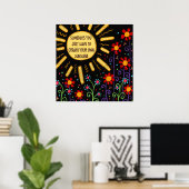 おもしろい「自分の太陽の光を作る」教室 ポスター (ホームオフィス)