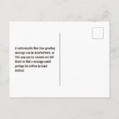 おもしろい、虹は2020年を着色します + "明けましておめでとう! " ポストカード (裏面)