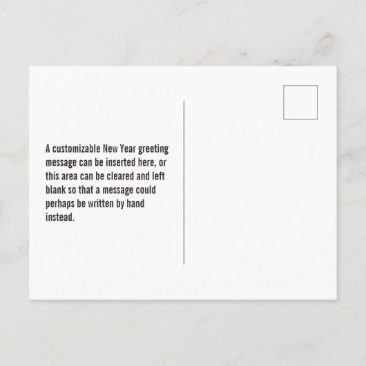 おもしろい、虹は2020年を着色します + "明けましておめでとう! " ポストカード (裏面)