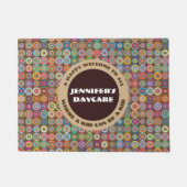 おもしろい&装飾サークルデパーソナライズされたイケア ドアマット (正面)