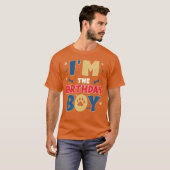 おもしろい 誕生日ボーイ 家族お揃い 誕生日パーティー Tシャツ (正面フル)