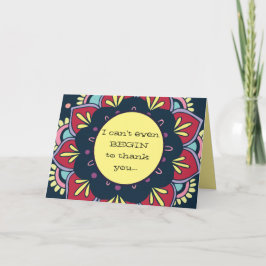 おもしろい/誠意ありがとう サンキューカード