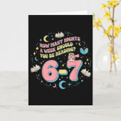 おもしろい 読み物 67 六七 ミーム 英語教師 ボ カード (黄色い花)