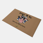 おもしろい「豚'R US」をフォーマット ドアマット (アングル)