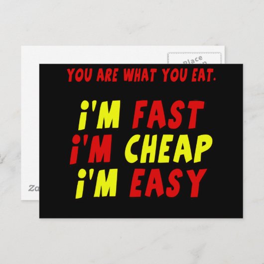 おもしろい 迅速 安い 簡単 Tシャツ ギフト ポストカード (正面/裏面)