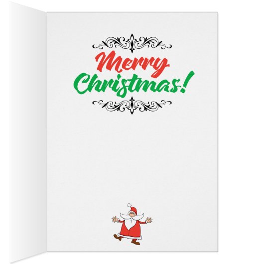 おもしろい「退屈イエス」クリスマスカードの自動修正 (内側 (右))